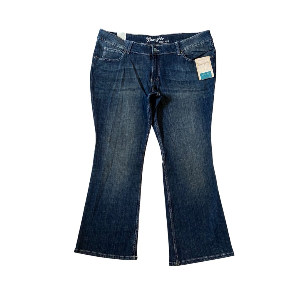 WRANGLER Boot Cut Jeans Stretch Denim Western Blue NWT Womens Size 22W
